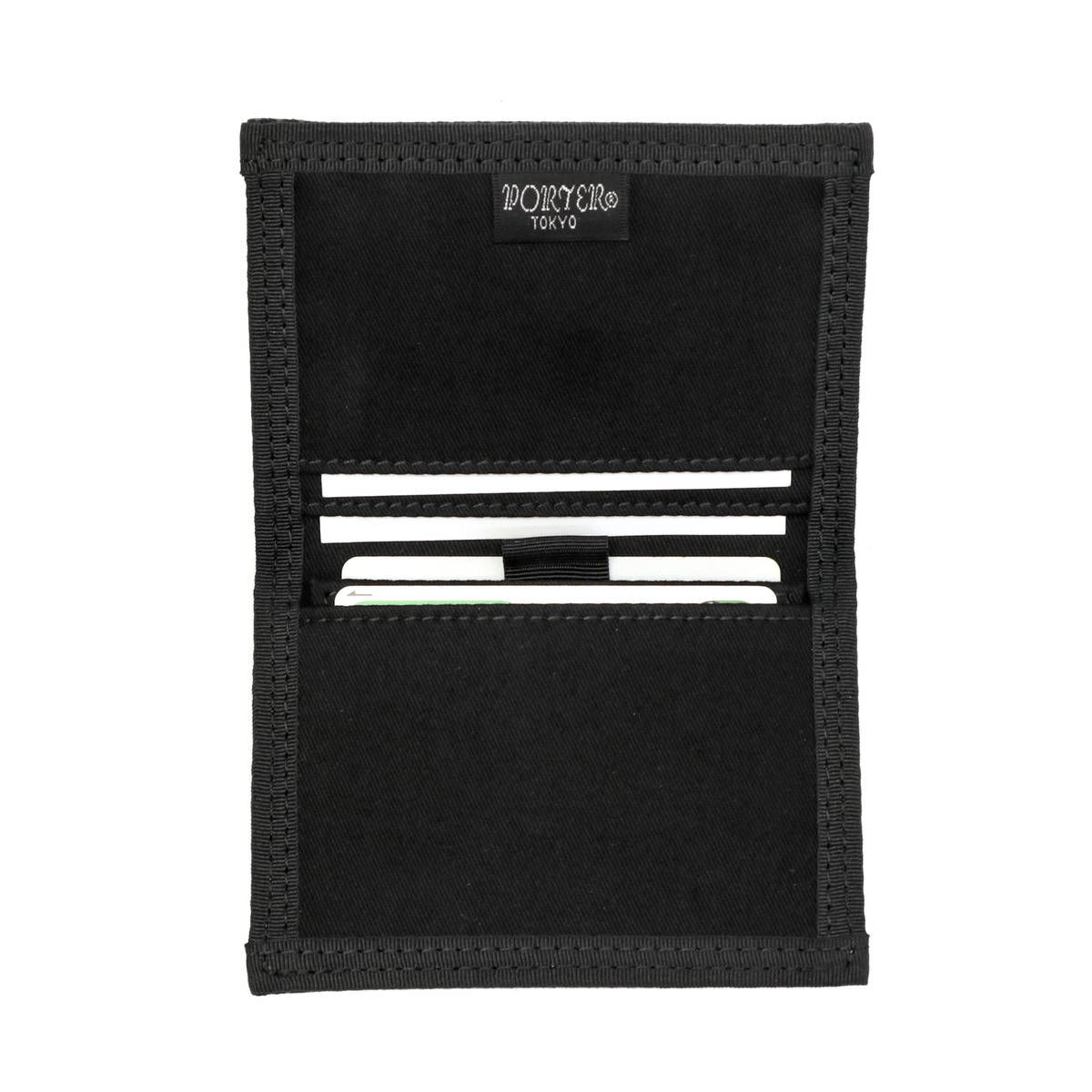 Porter Yoshida Japan Drawing Card case from PORTER JAPAN, sleek black bag with card slots and minimalist design.