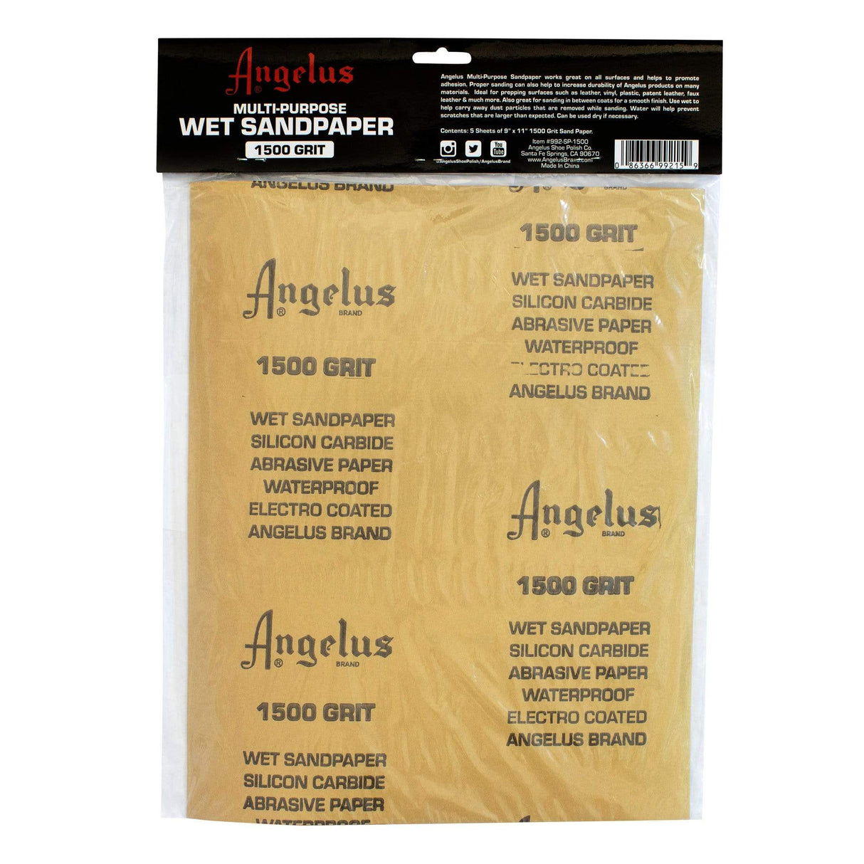 Angelus Multi Purpose Wet Sandpaper (Pack of 5) angelus angelus - originalfook singapore