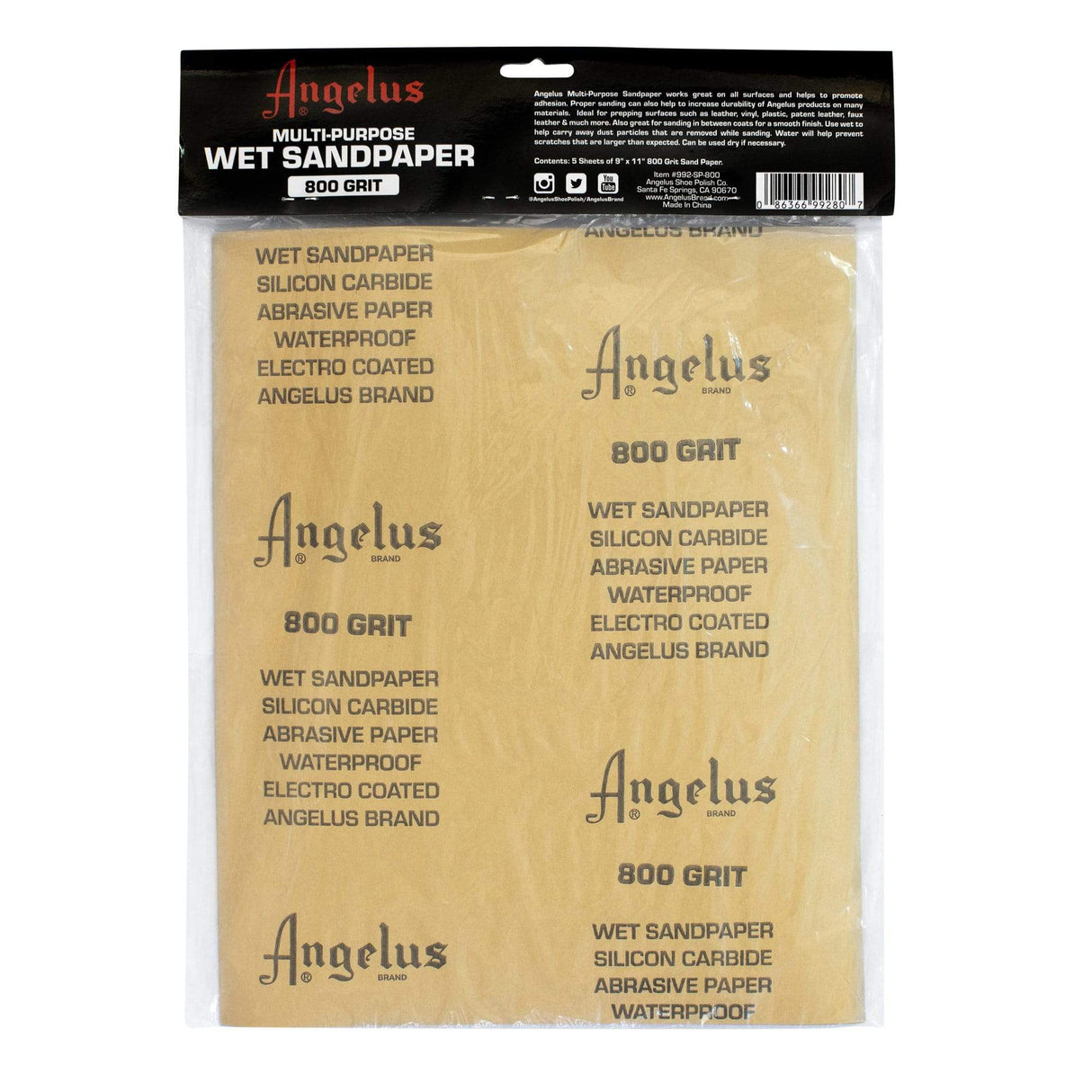 Angelus Multi Purpose Wet Sandpaper (Pack of 5) angelus angelus - originalfook singapore
