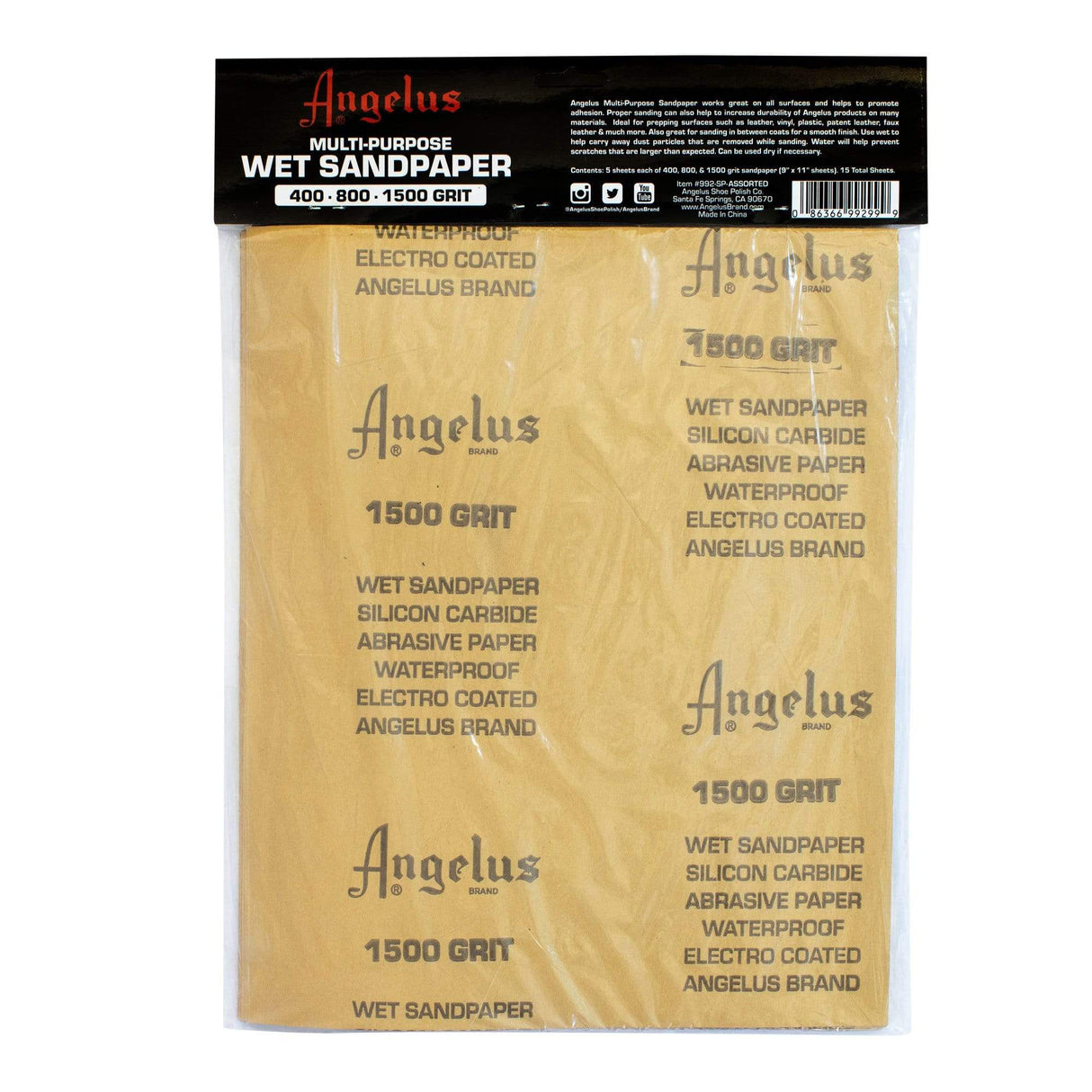 Angelus Multi Purpose Wet Sandpaper (Pack of 5) angelus angelus - originalfook singapore