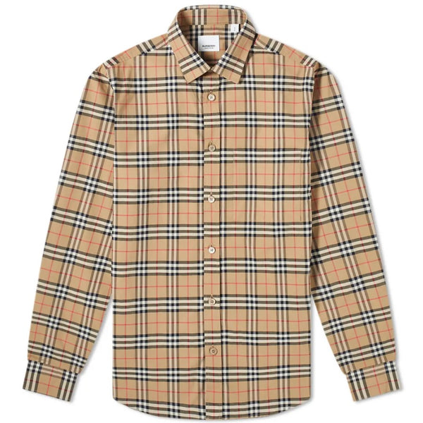 Burberry Simpson Check Long Sleeve Shirt BURBERRY BURBERRY - originalfook singapore