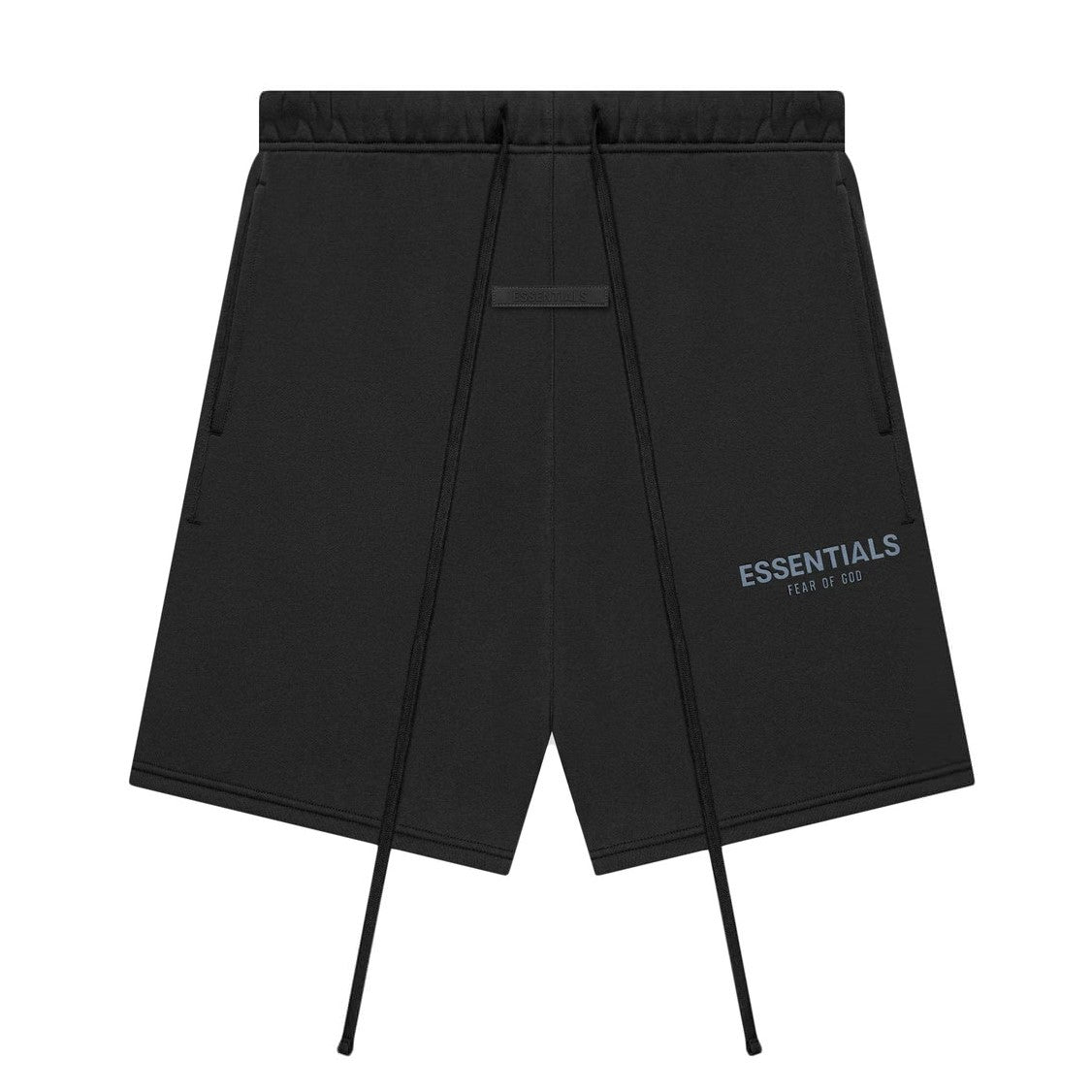 FEAR OF GOD Essentials 3M Black Reflective Logo Sweat Shorts Black (Black Label) FEAR OF GOD FEAR OF GOD - originalfook singapore