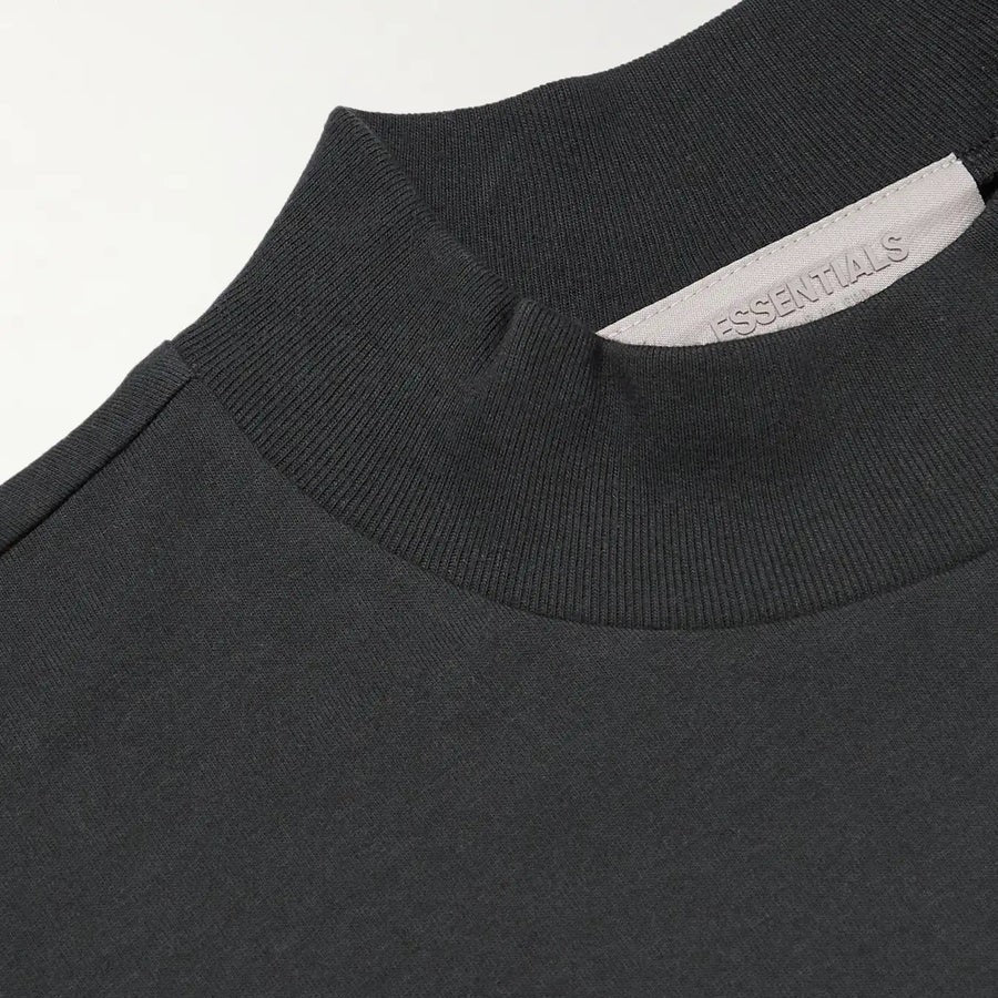 FEAR OF GOD Essentials Felt Logo Tee Black FEAR OF GOD FEAR OF GOD - originalfook singapore