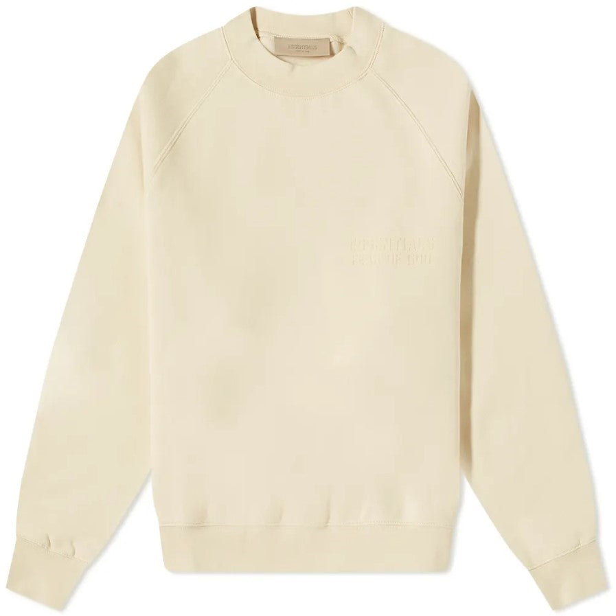 FEAR OF GOD Essentials Felt Logo Crewneck Sweatshirt Shell FEAR OF GOD FEAR OF GOD - originalfook singapore