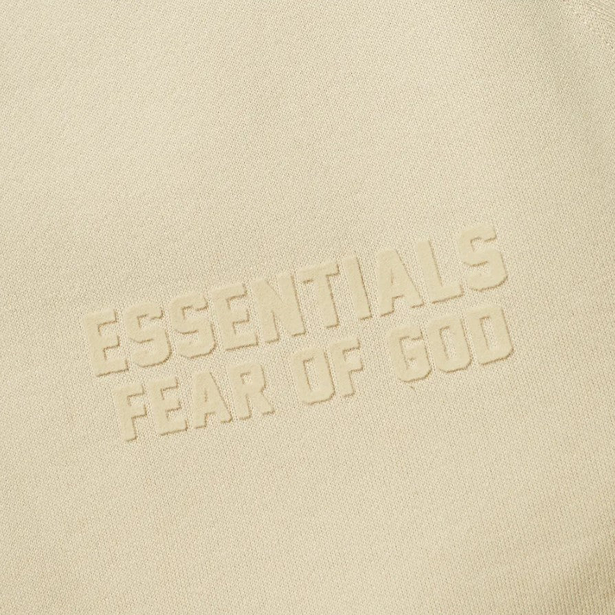 FEAR OF GOD Essentials Felt Logo Crewneck Sweatshirt Shell FEAR OF GOD FEAR OF GOD - originalfook singapore