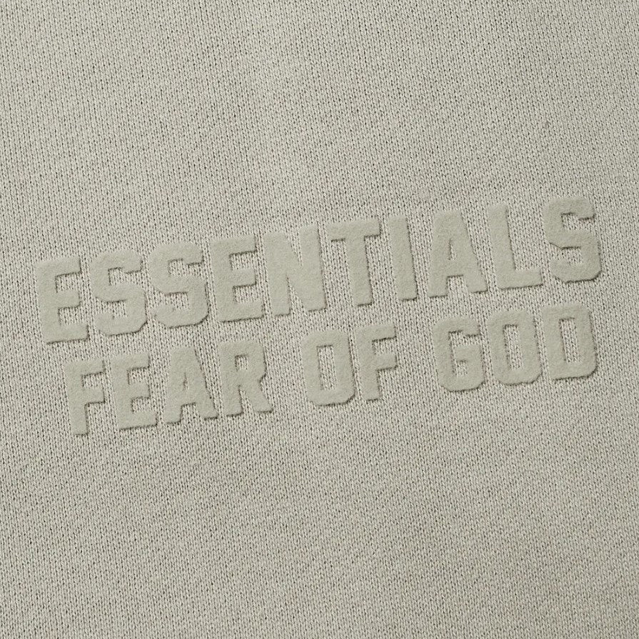 FEAR OF GOD Essentials Felt Logo Crewneck Sweatshirt Smoke FEAR OF GOD FEAR OF GOD - originalfook singapore