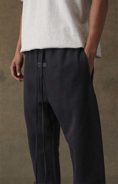 FEAR OF GOD Essentials Felt Logo Sweat Pants Black FEAR OF GOD FEAR OF GOD - originalfook singapore