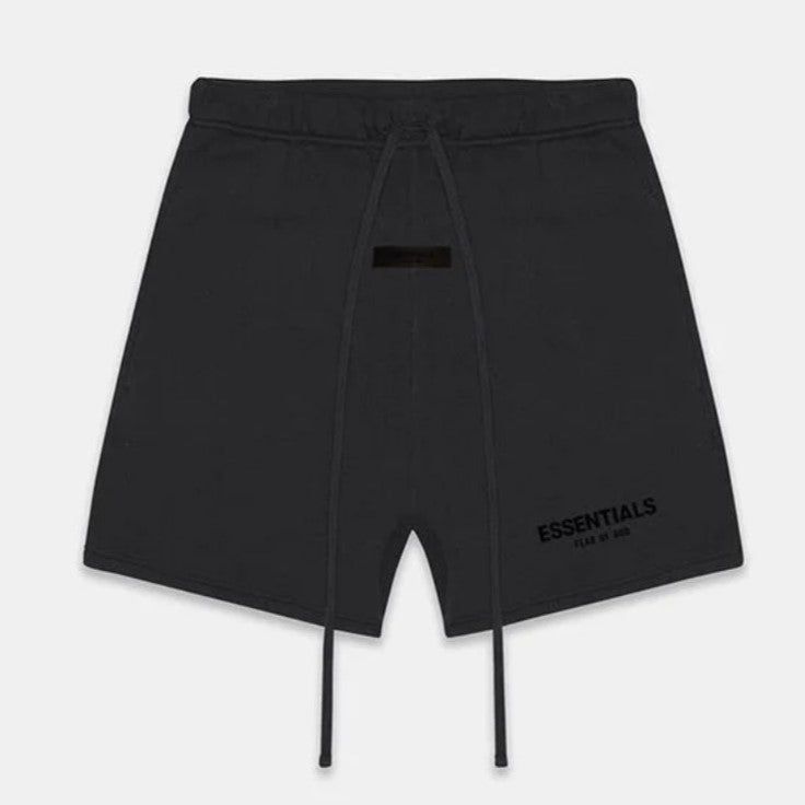 FEAR OF GOD Essentials Felt Logo Sweat Shorts Black FEAR OF GOD FEAR OF GOD - originalfook singapore