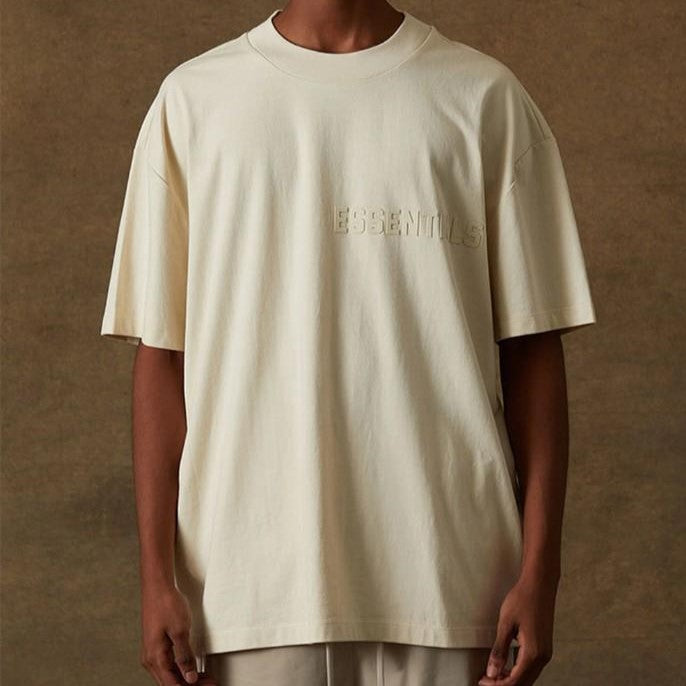 FEAR OF GOD Essentials Felt Logo Tee Shell FEAR OF GOD FEAR OF GOD - originalfook singapore