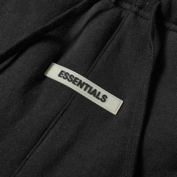FEAR OF GOD Essentials 3M Black Reflective Logo Sweat Shorts Black (White Label)