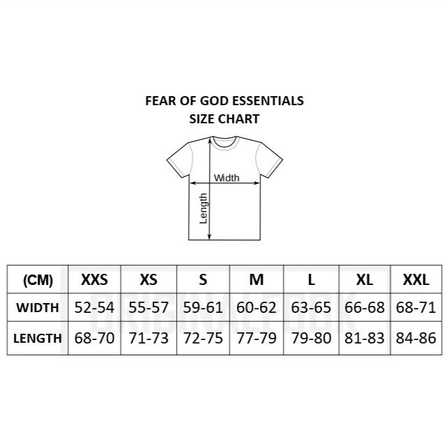 FEAR OF GOD Essentials Felt Logo Tee Black FEAR OF GOD FEAR OF GOD - originalfook singapore