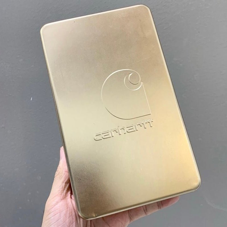 Carhartt USA ID Holder Lanyard Set With Reflective Logo Gravel carhartt carhartt - originalfook singapore