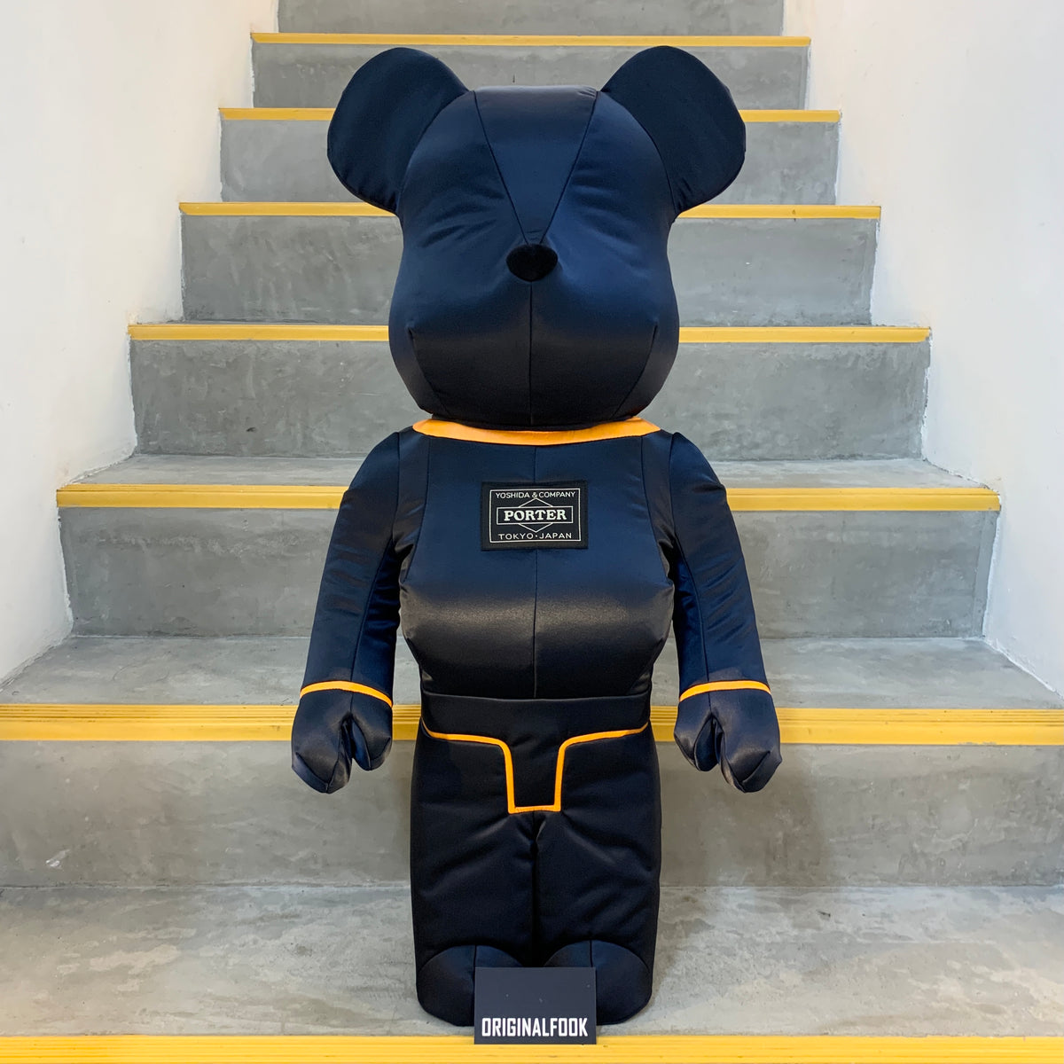 Buy Medicom Bearbrick X Porter Yoshida Japan Tanker Iron Blue 1000%
