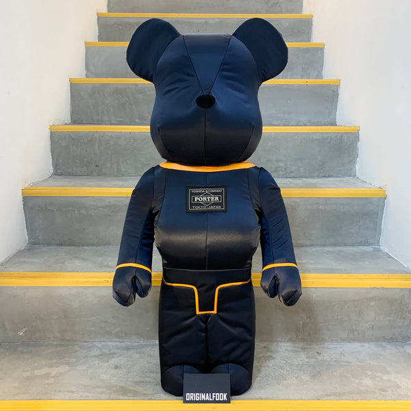 MEDICOM Bearbrick X Porter Yoshida Japan Tanker Iron Blue 1000% MEDICOM MEDICOM - originalfook singapore