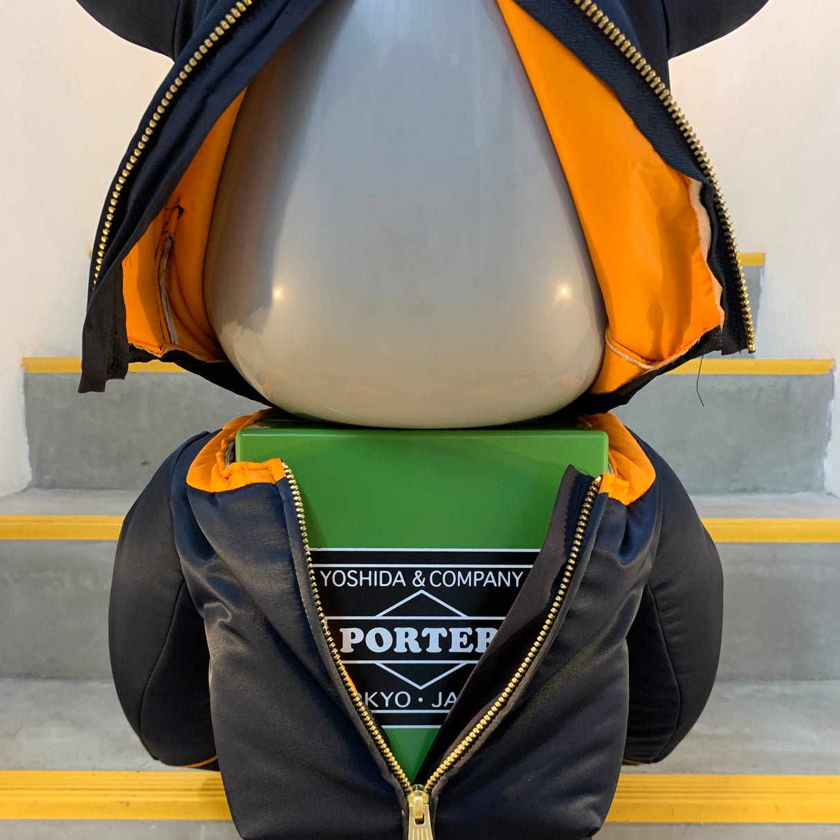 MEDICOM Bearbrick X Porter Yoshida Japan Tanker Iron Blue 1000% MEDICOM MEDICOM - originalfook singapore