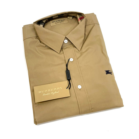 (50% Off) Burberry Cambridge Long Sleeve Shirt Tan