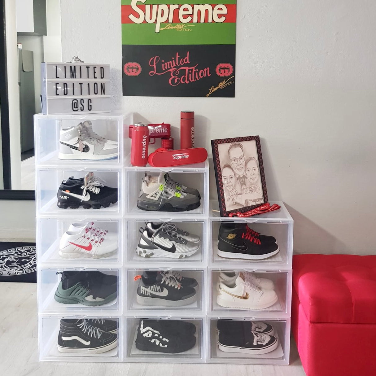 ORIGINALAB Premium Side Display Shoe Box Clear originalab originalab - originalfook singapore