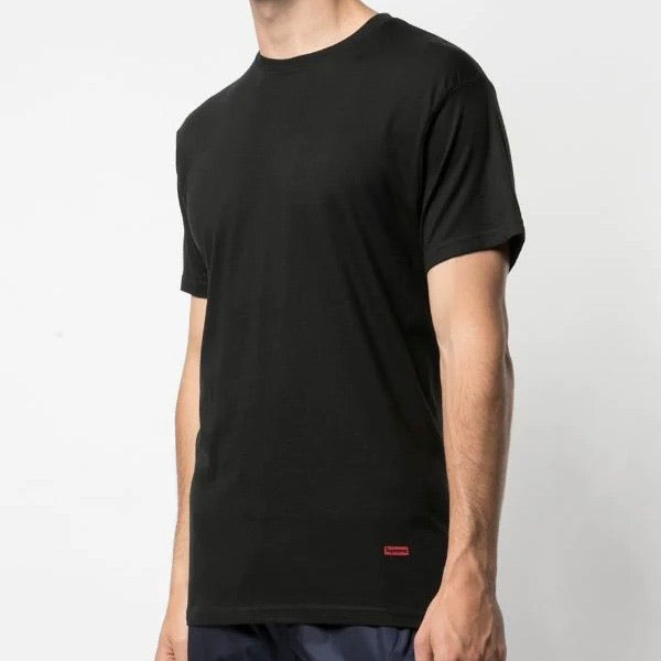 SUPREME X HANES Tagless Tee Black (Pack 3) | ORIGINALFOOK