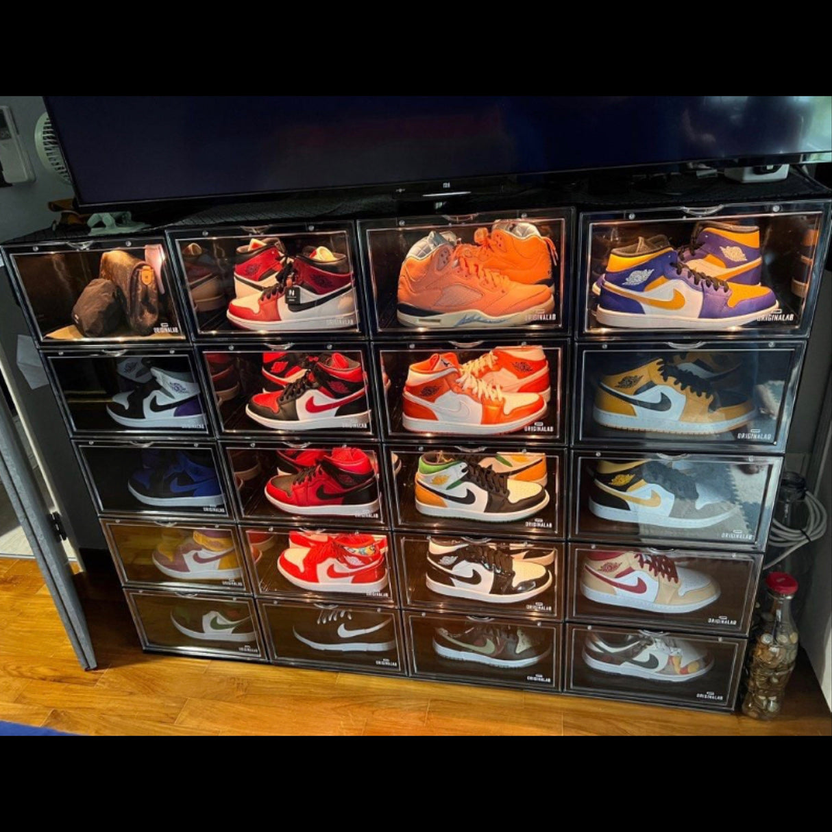 ORIGINALAB Premium LED Display Shoe Box Black/White originalab originalab - originalfook singapore