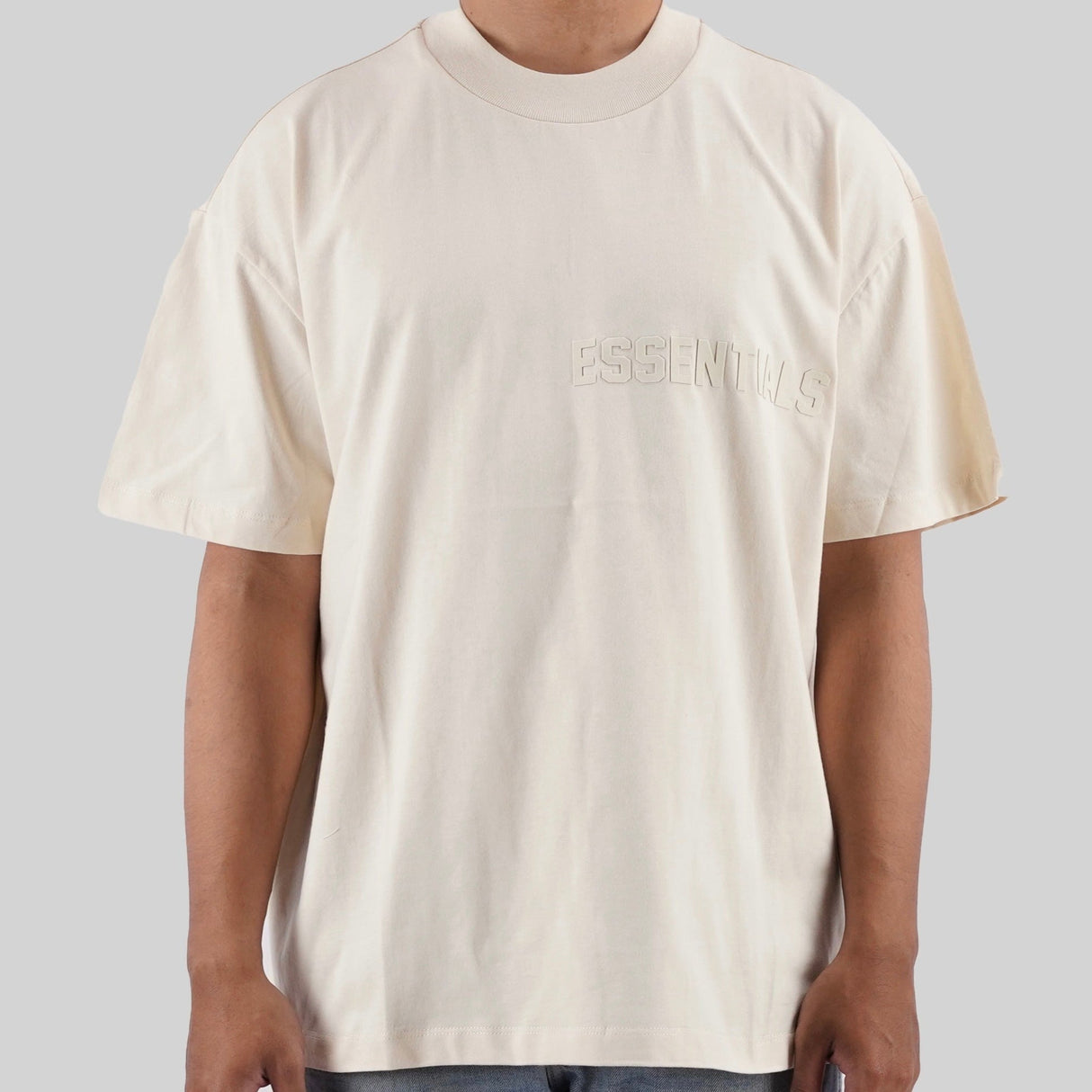 FEAR OF GOD Essentials Felt Logo Tee Shell FEAR OF GOD FEAR OF GOD - originalfook singapore