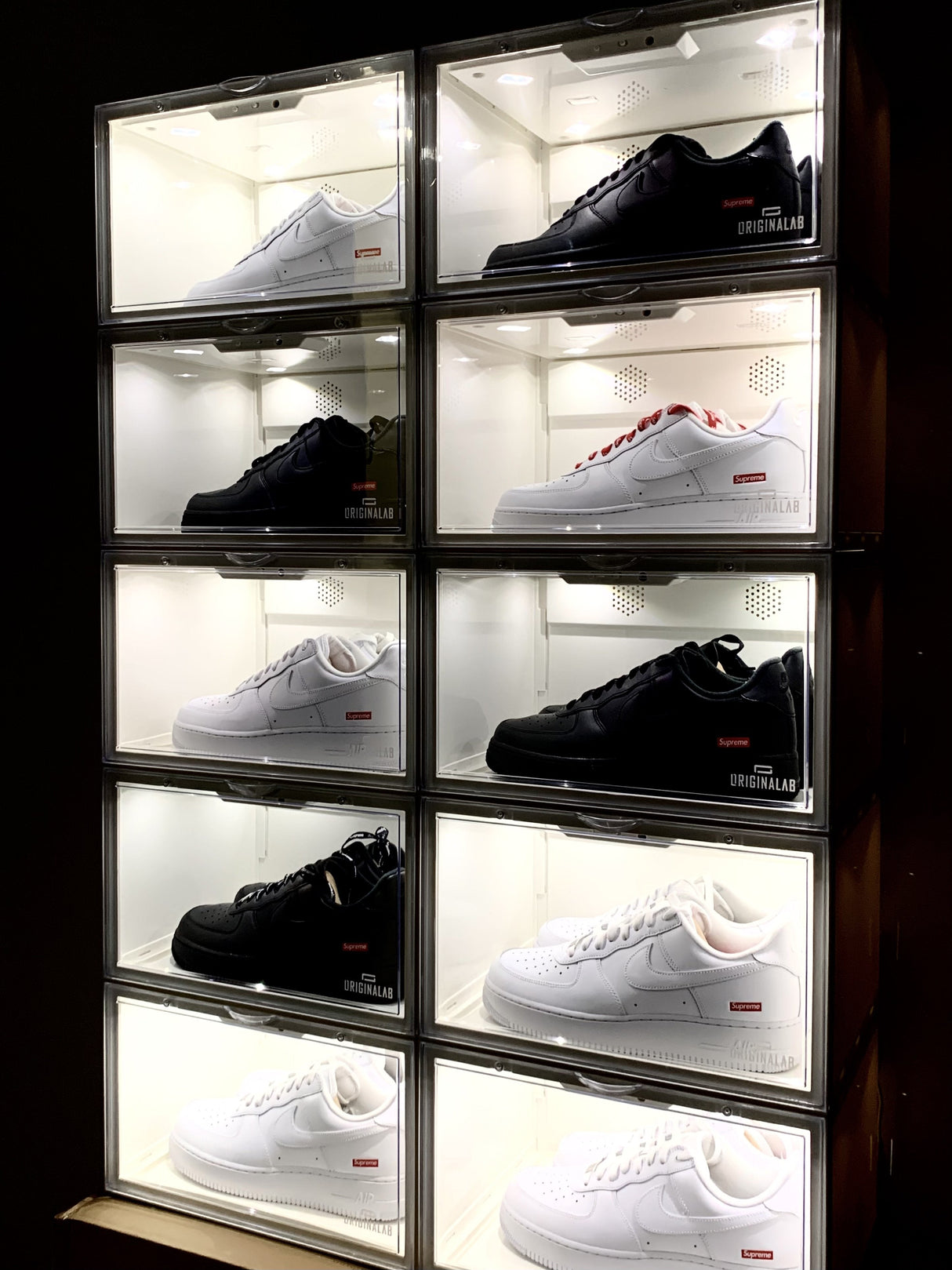 ORIGINALAB Premium LED Display Shoe Box Black/White originalab originalab - originalfook singapore