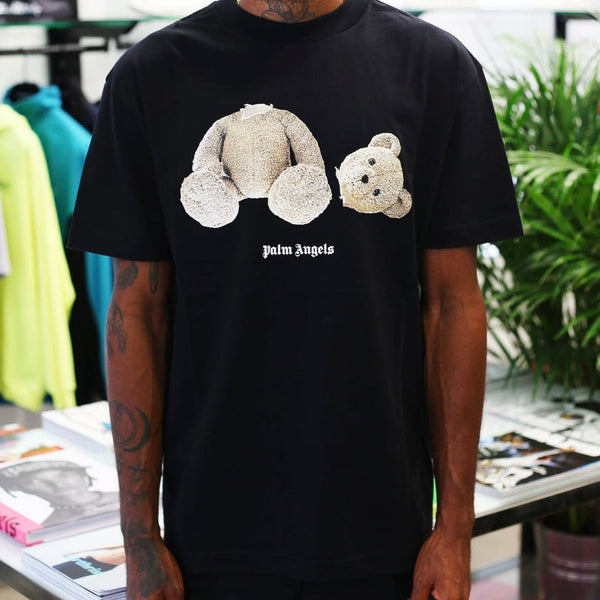 PALM ANGELS Kill The Bear Tee Black PALM ANGELS PALM ANGELS - originalfook singapore