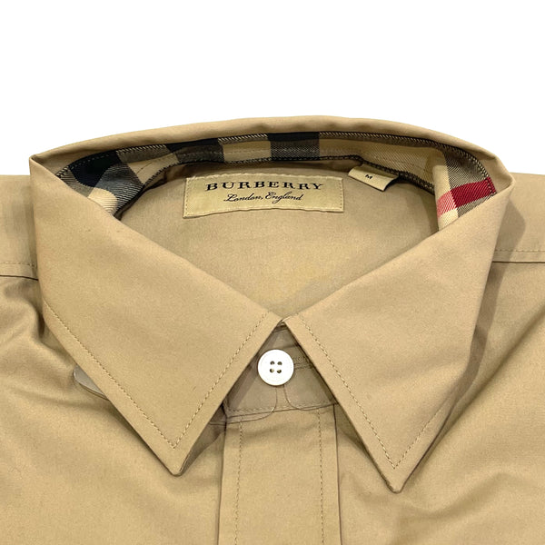 Burberry Cambridge Long Sleeve Shirt Tan BURBERRY BURBERRY - originalfook singapore