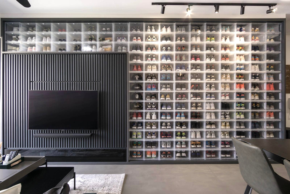 ORIGINALAB Premium Stackable Front Display Hard Case Shoe Box Clear originalab originalab - originalfook singapore