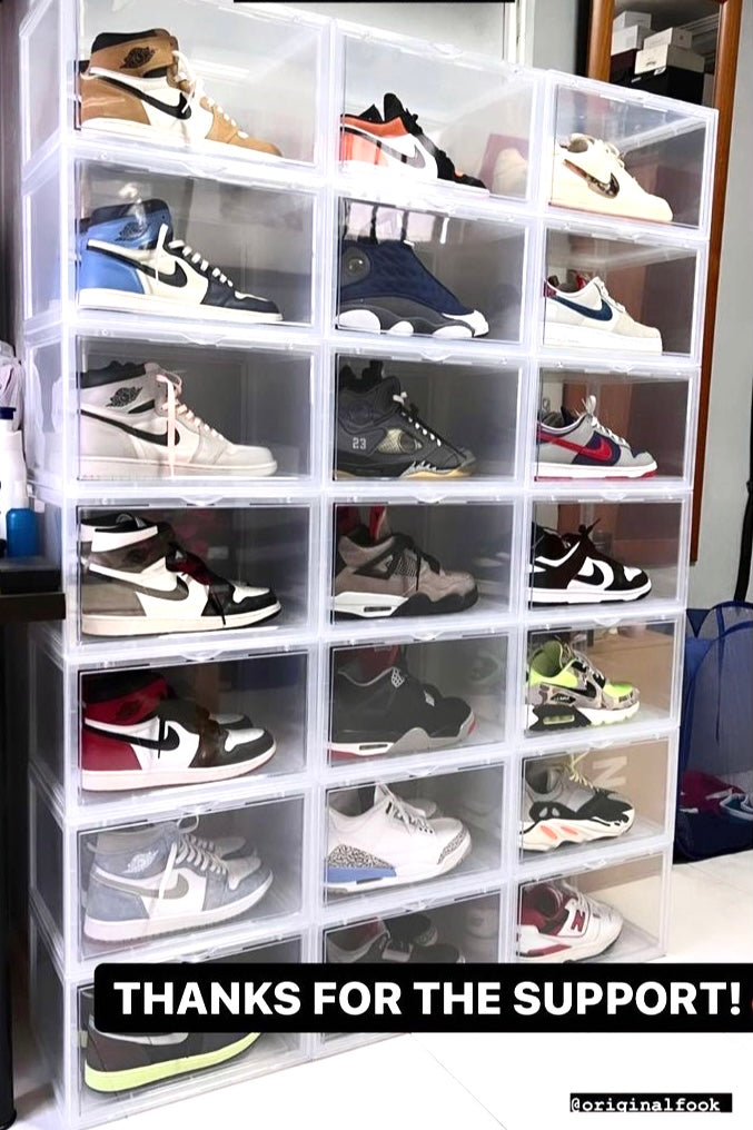 ORIGINALAB Premium Side Display Shoe Box Clear originalab originalab - originalfook singapore