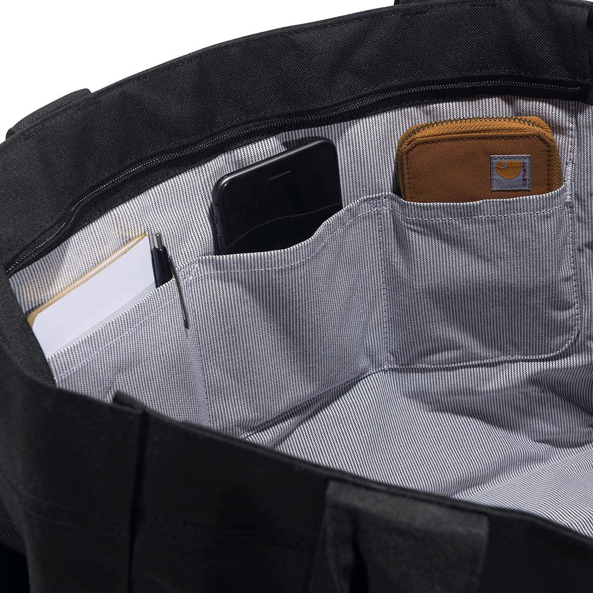 Carhartt Horizontal Zip Tote Bag Black carhartt carhartt - originalfook singapore