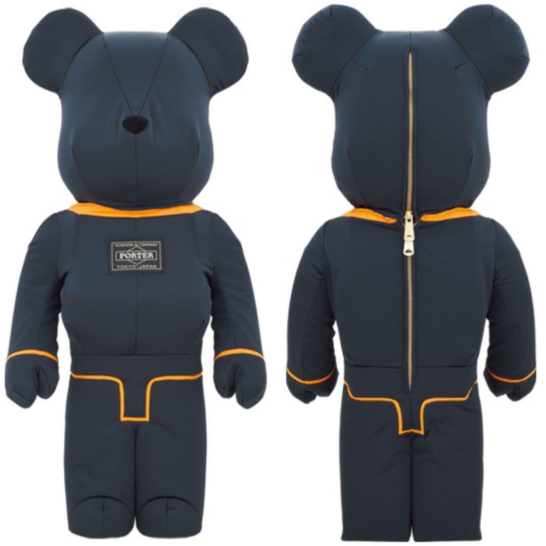 MEDICOM Bearbrick X Porter Yoshida Japan Tanker Iron Blue 1000% MEDICOM MEDICOM - originalfook singapore