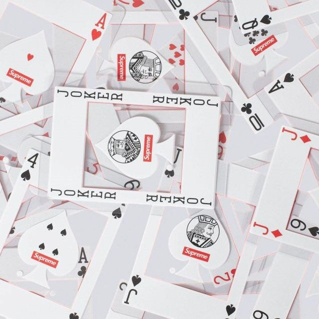SUPREME Bicycle Clear Playing Poker Card Deck supreme supreme - originalfook singapore