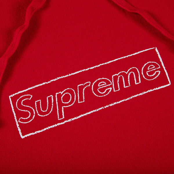 supreme box logo hoodie red