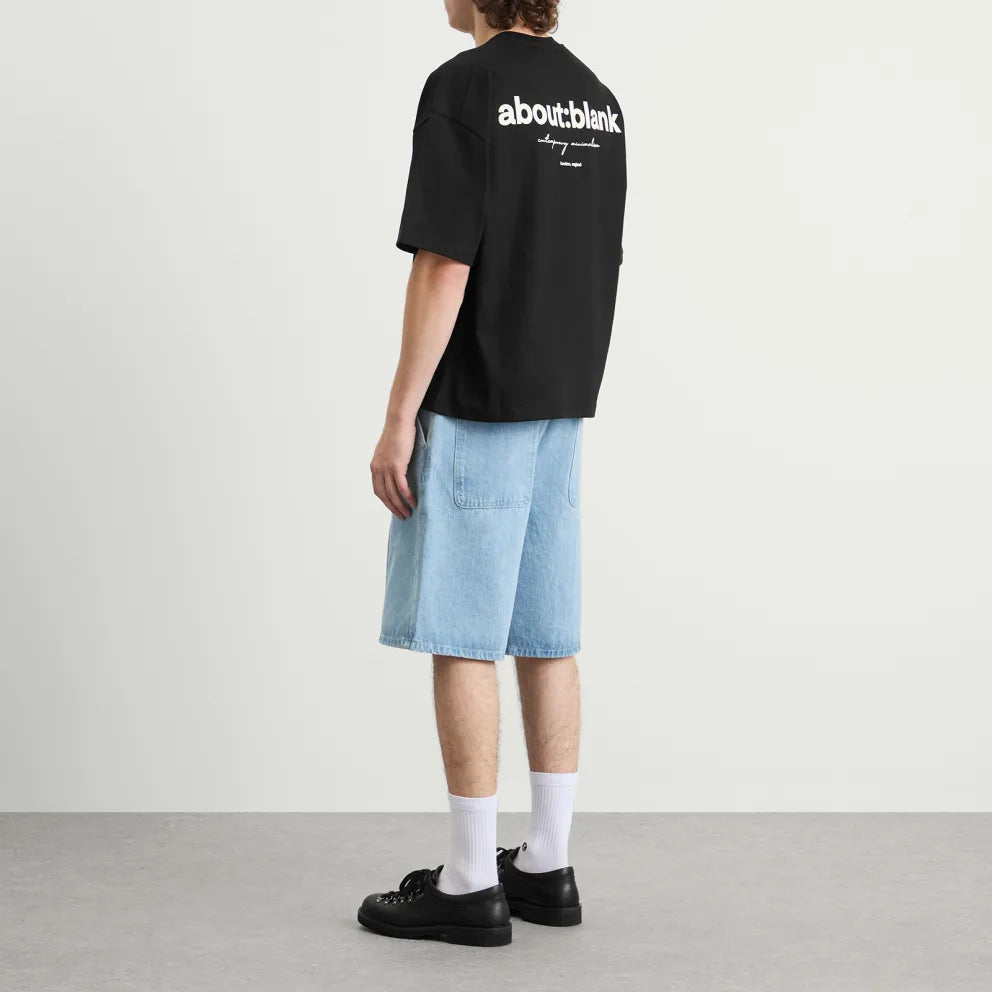 About:Blank Box Logo Tee Black - ORIGINALFOOK