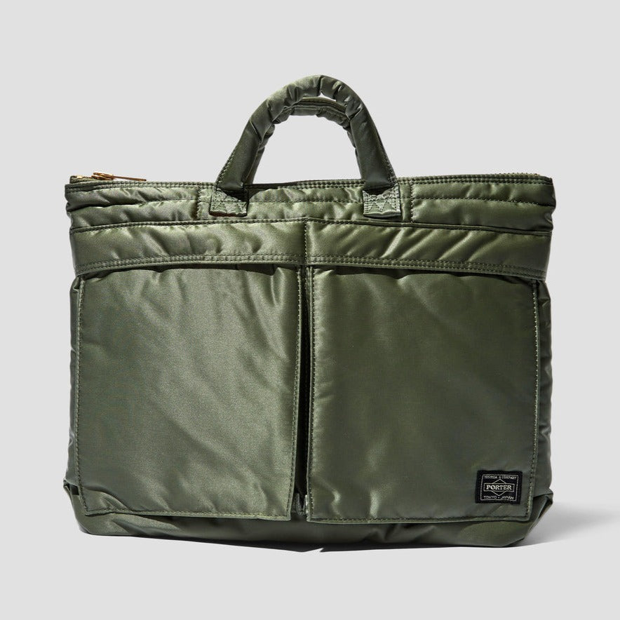 Porter Yoshida Japan Tanker Briefcase Olive Small [622-78330] PORTER JAPAN PORTER JAPAN - originalfook singapore