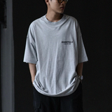 (FINAL SALE) Fear of God Essentials Signature Logo Tee Light Heather