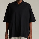 Fear of God Essentials Back Applique V-Neck Tee Black (Oversized)