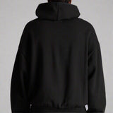 Fear of God Essentials Applique Box Logo Hoodie Black FEAR OF GOD FEAR OF GOD - originalfook singapore