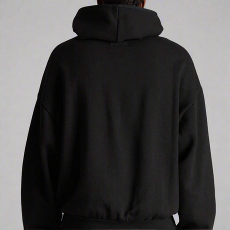 Fear of God Essentials Applique Box Logo Hoodie Black FEAR OF GOD FEAR OF GOD - originalfook singapore