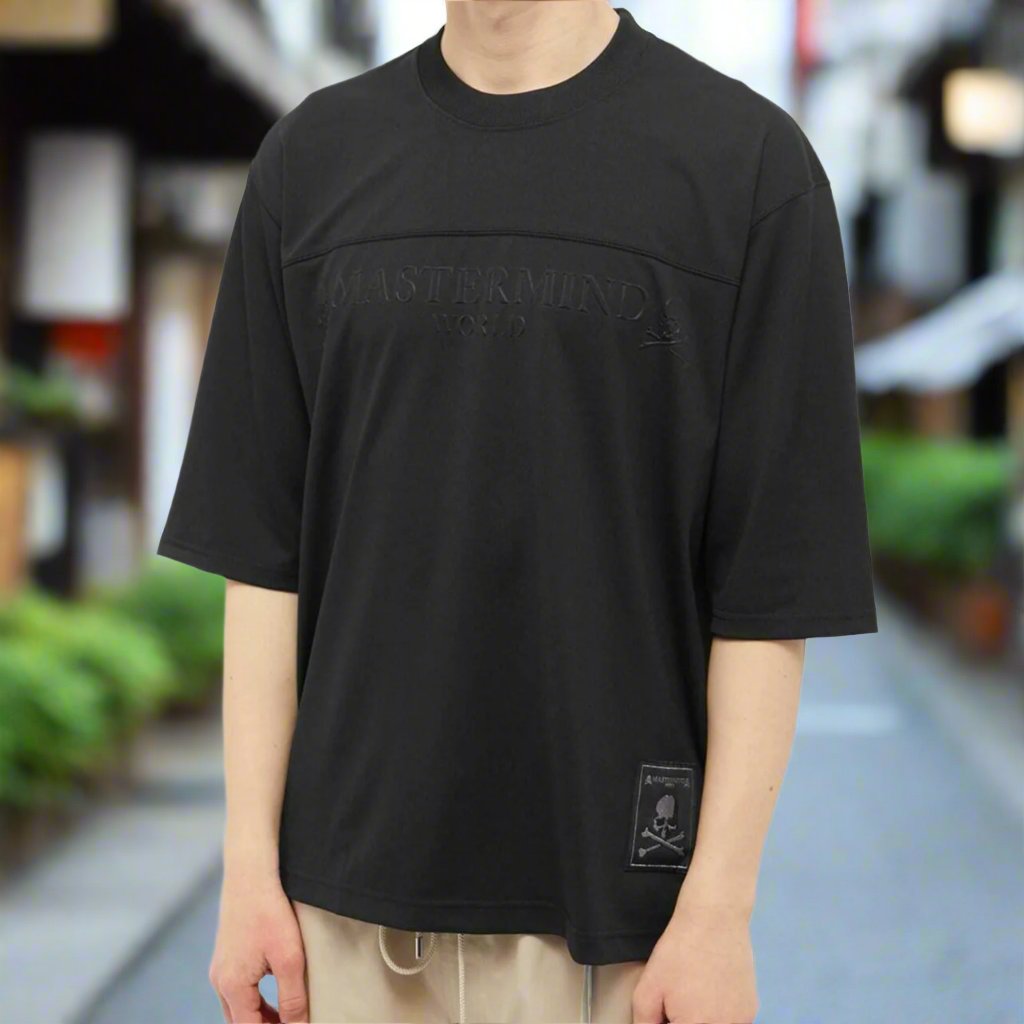 Mastermind Football Top Tee Black Mastermind Japan Mastermind Japan - originalfook singapore