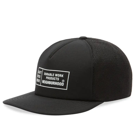 Neighborhood Box Logo Trucker Cap Black - ORIGINALFOOK