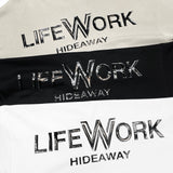 LifeWork Supima Cotton Chest Logo Tee White lifework lifework - originalfook singapore