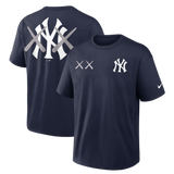 Human Made KAWS x Nike MLB Elevated Max 90 Navy men's tee, featuring graphic design and casual fit, front view.