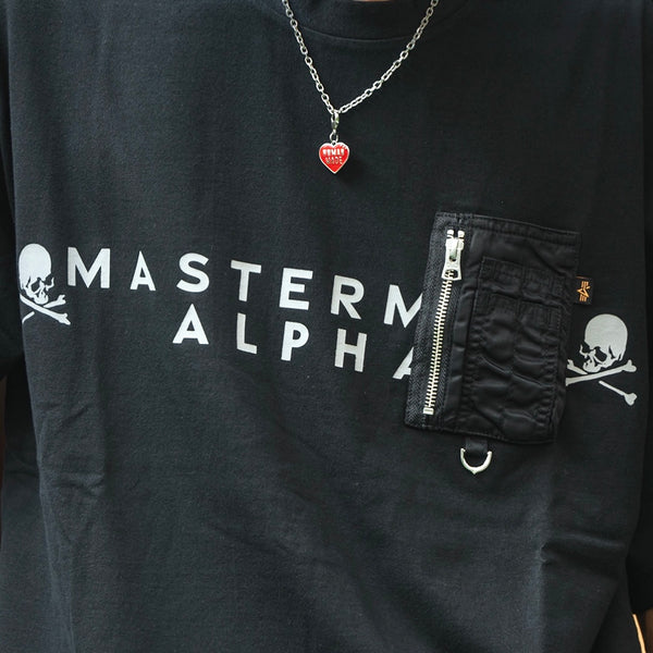 Mastermind Japan X Alpha Cigar Pack Tee Black Mastermind Japan Mastermind Japan - originalfook singapore