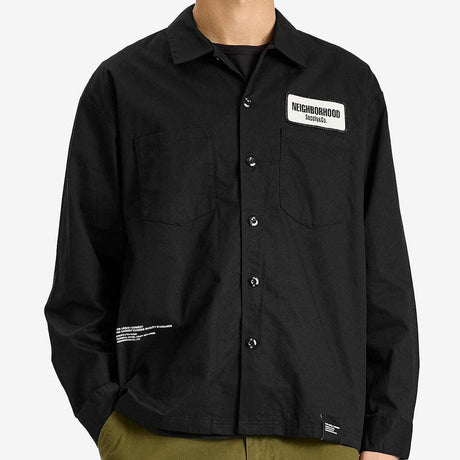 Neighborhood Supply L/S Work Shirt Black - ORIGINALFOOK