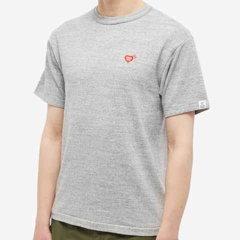 Human Made Heart Badge Slub Tee Grey