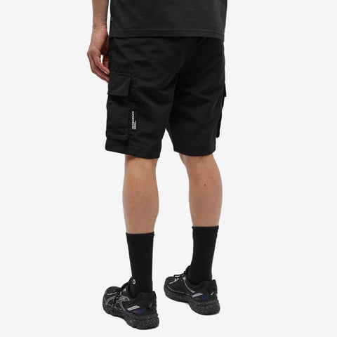 AAPE By Bathing Ape Badge Cargo Shorts Black