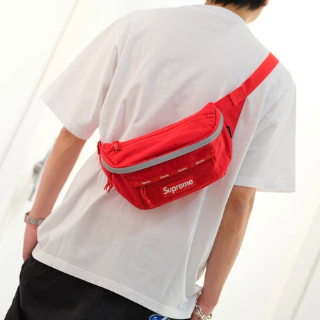 Supreme Reflective Waist Bag Red SUPREME SUPREME - originalfook singapore