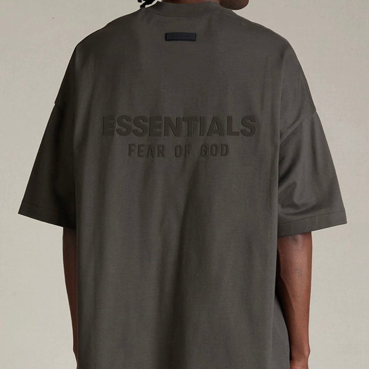 Fear of God Essentials Back Applique V-Neck Tee Ink (Oversized) FEAR OF GOD FEAR OF GOD - originalfook singapore