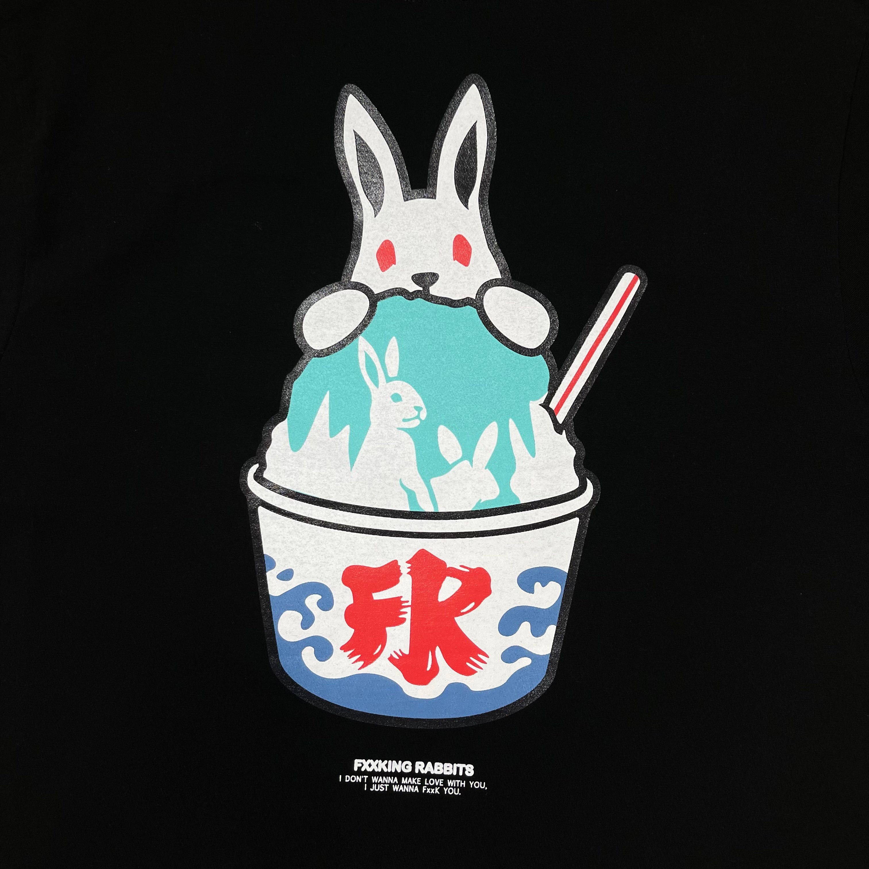 Buy FR2 Shaved Ice Rabbit Tee Black online in Singapore | ORIGINALFOOK